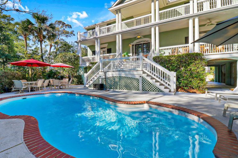 6 bd 4 and one half bath Family Friendly Beach Home with heated pool Just a block to the beach